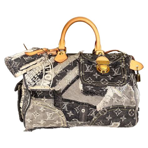 marc jacobs speedy patchwork denim